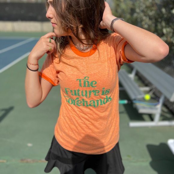 The Future is Forehands- Ringer Tee - Picture 1 of 2